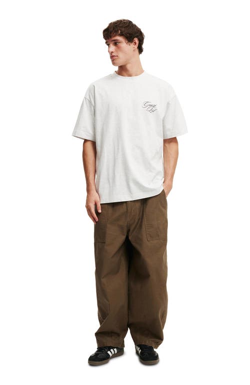 COTTON ON COTTON ON BOX FIT TEXT T-SHIRT 