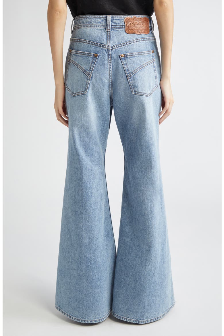 High Waist Flare Jeans, Alternate, color, DAWN BLUE