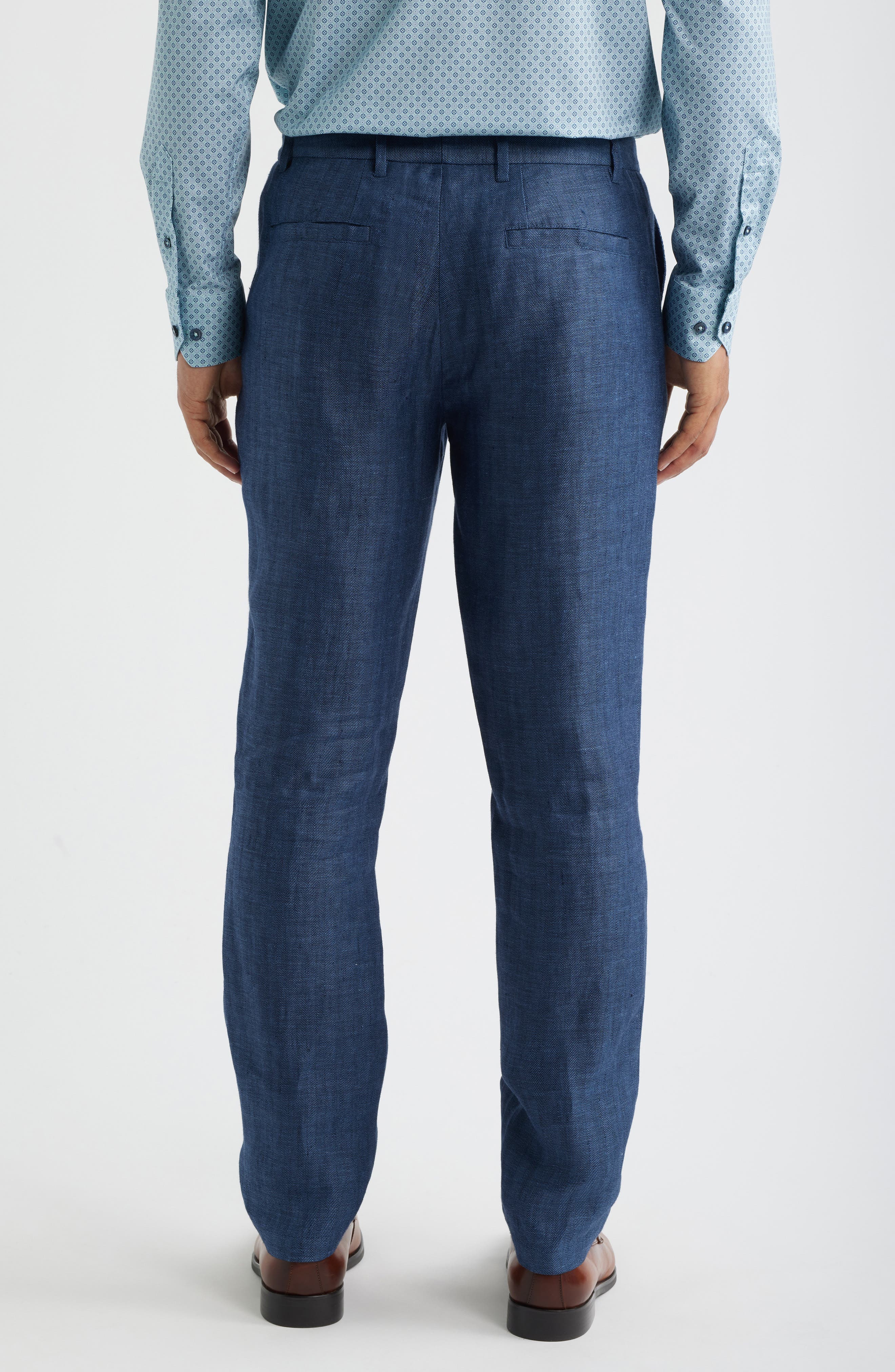 Linen Herringbone Chinos - image 2