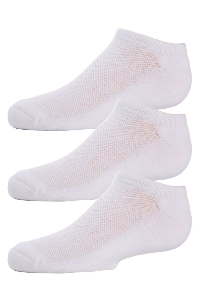 No Show Sport Ankle Socks 3 Pack, Main, color, White-White-White