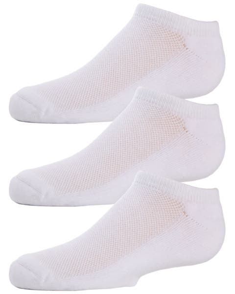 No Show Sport Ankle Socks 3 Pack (Little Kid)