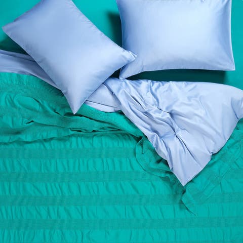 Braga Waffle King Size 100% Cotton Pique 94X87 In