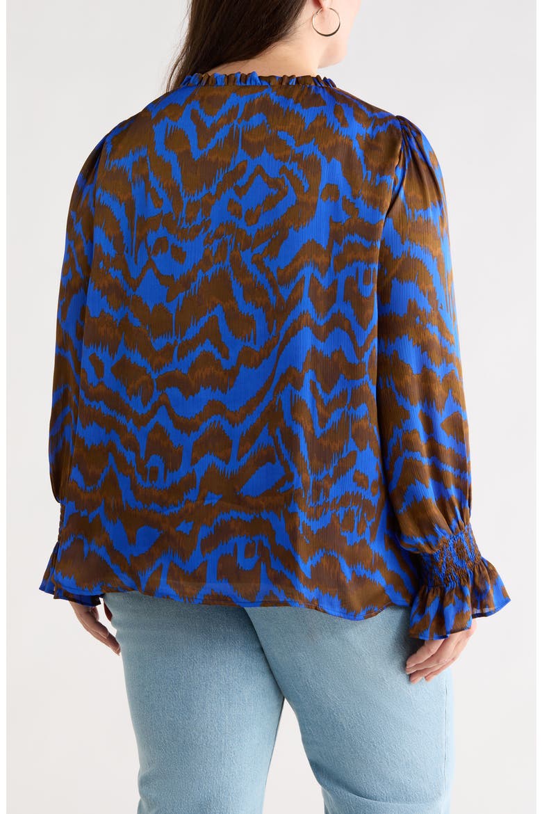 Krista Minda Keyhole Top, Alternate, color, BROWN-MULTI
