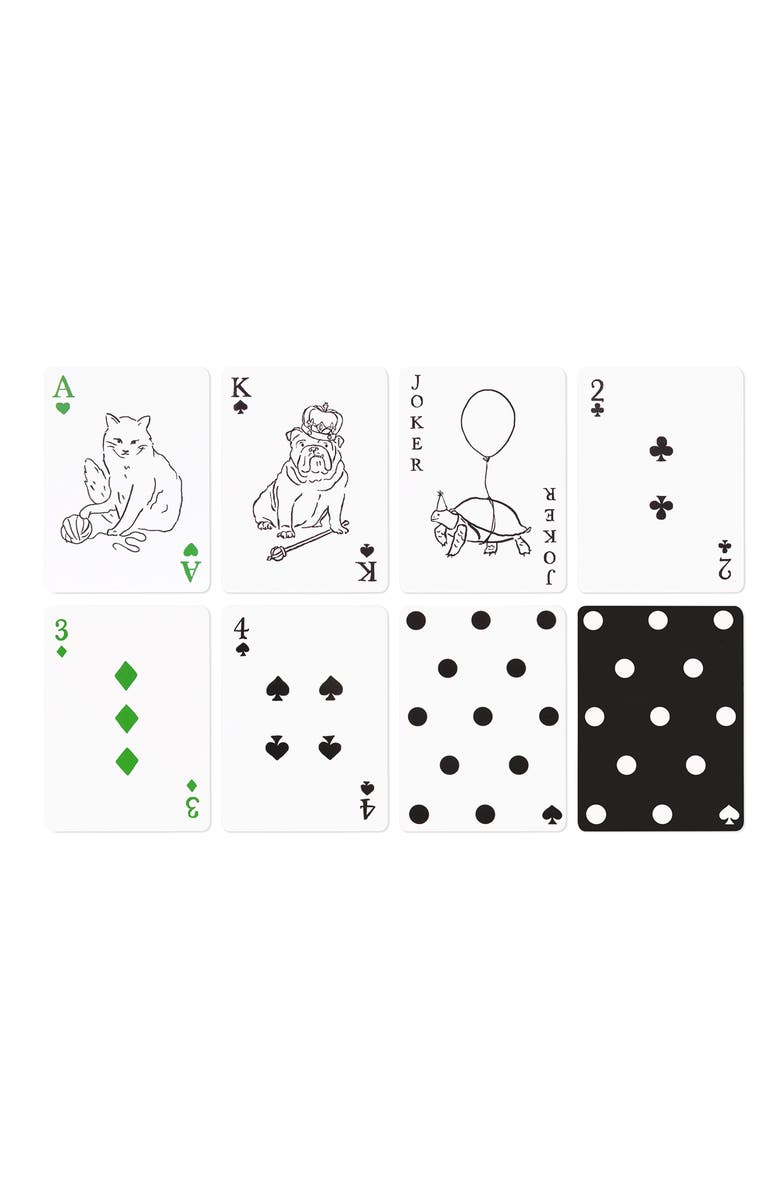 Kate Spade New York cabana dots playing card set, Main, color, 