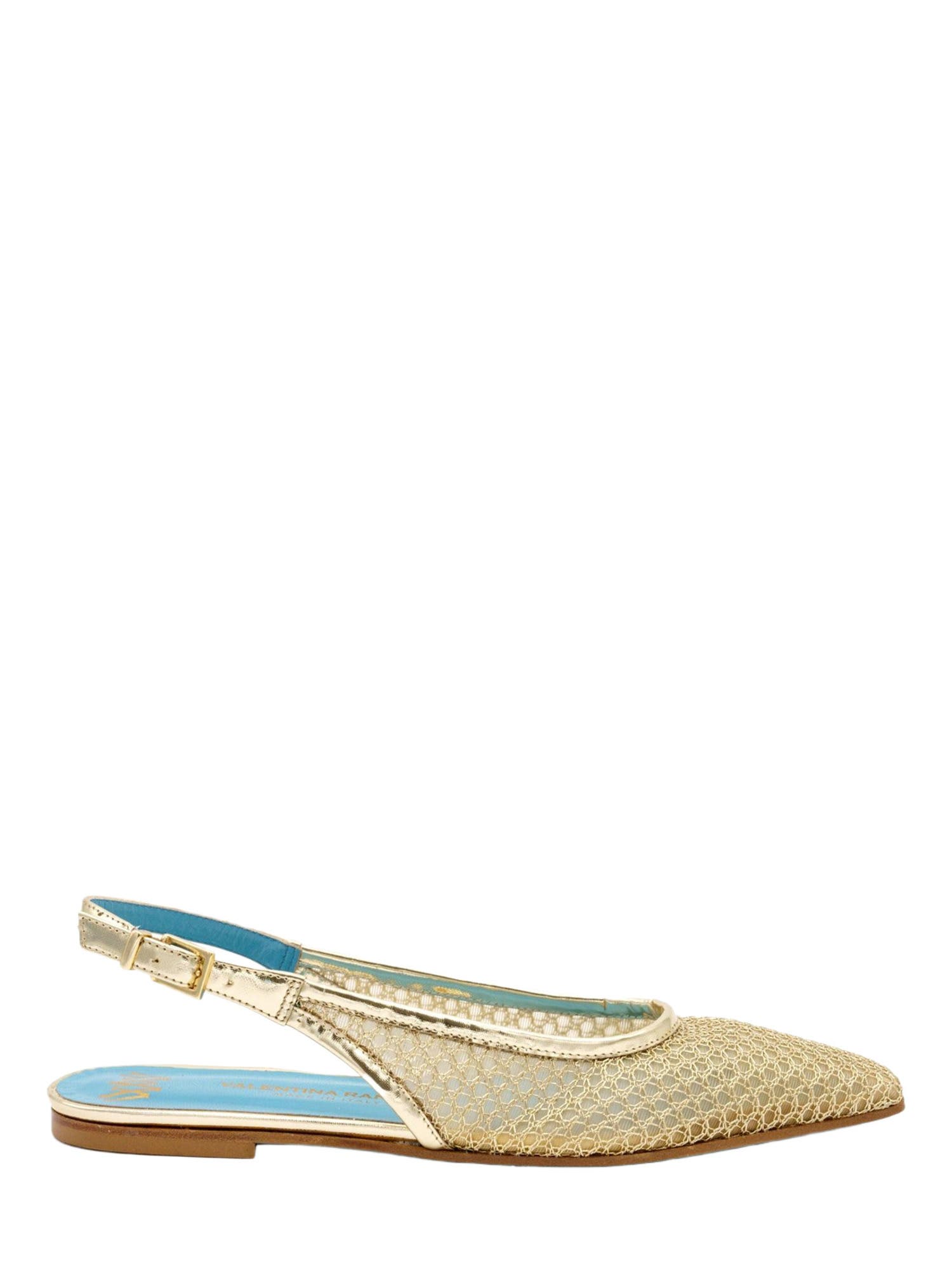 Valentina Rangoni Giulia Sling Back Flat, Alternate, color, Gold