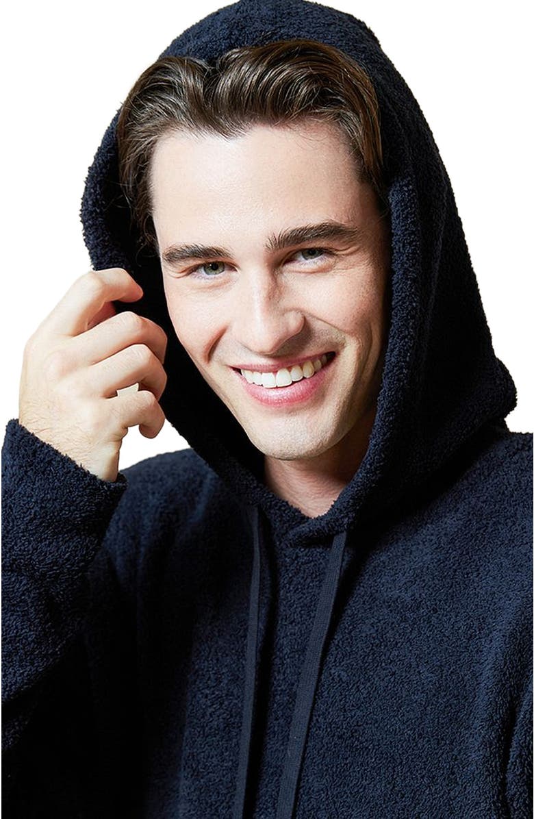 Softies Ultra-Soft Men's Marshmallow Hooded Sweatshirt, Alternate, color, Black