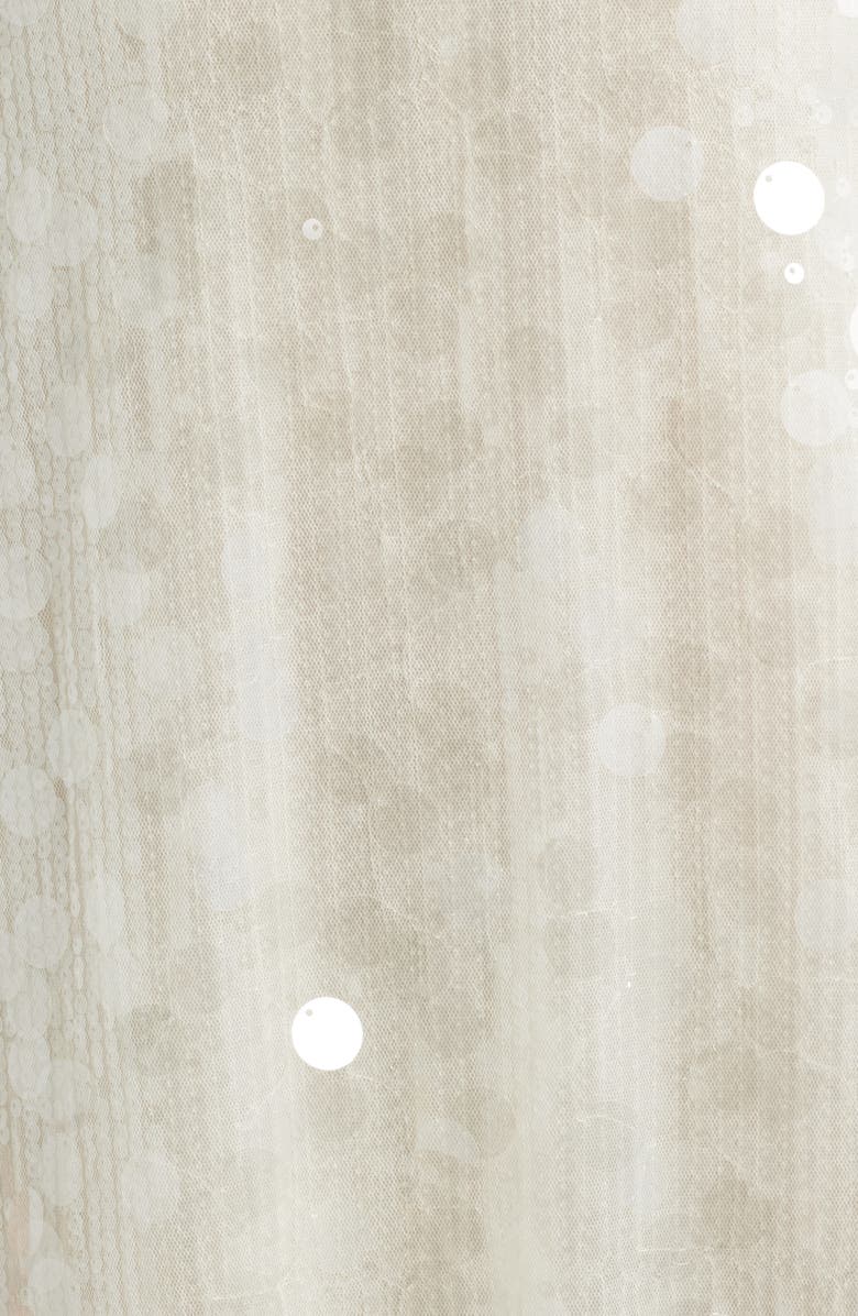 Julia Jordan Sequin Embellished Sleeveless Evening Dress, Alternate, color, Ivory