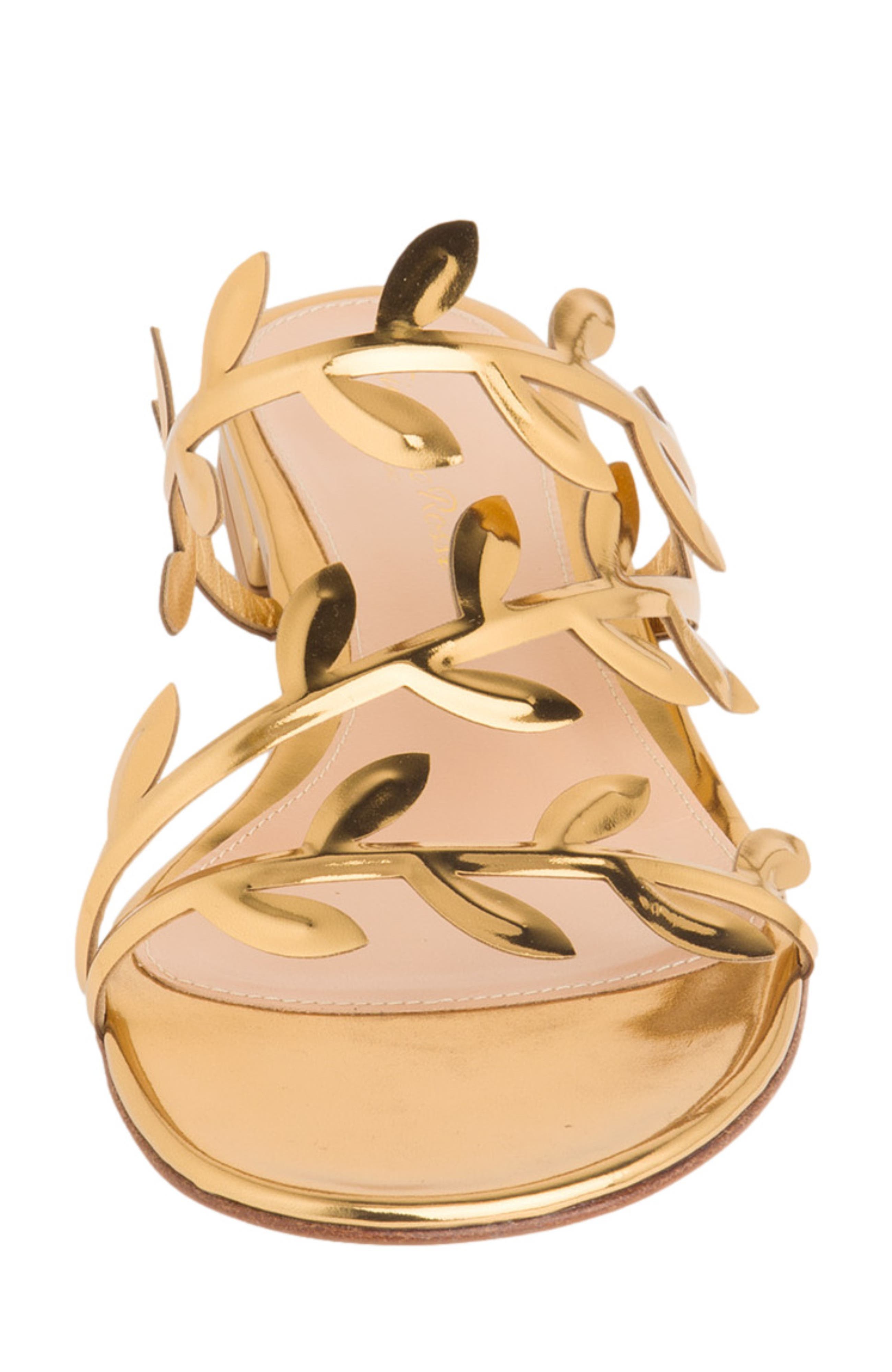 Gianvito Rossi Flavia 05 Sandals, Alternate, color, Gold