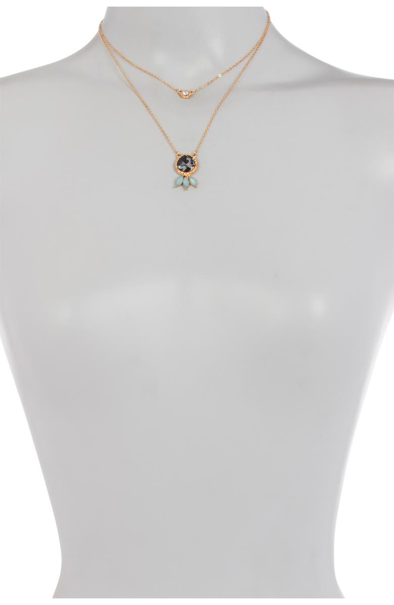 OLIVIA WELLES Alba Simulated Crystal Accent Layered Pendant Necklace, Alternate, color,
