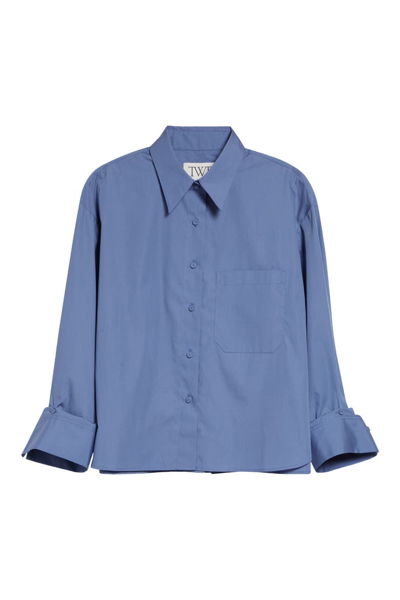 JD Cotton Shirt, Alternate, color, COUNTRY BLUE