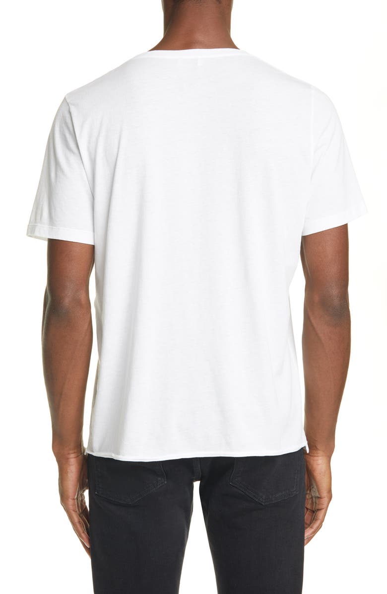 Saint Laurent Palm Tree Crewneck T-Shirt, Alternate, color,