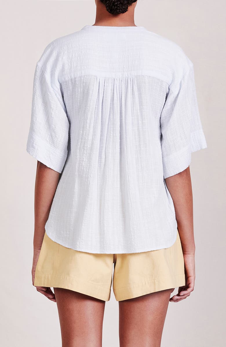 Apiece Apart Mission Organic Cotton Shirred Top, Alternate, color,