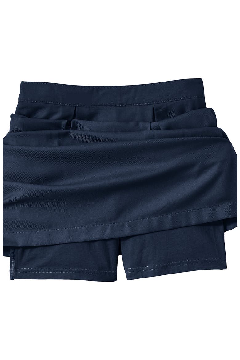 School Uniform  Solid Pleated Skort Top of Knee, Alternate, color, Classic Navy