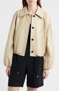 Rails North Drawstring Hem Faux Leather Jacket