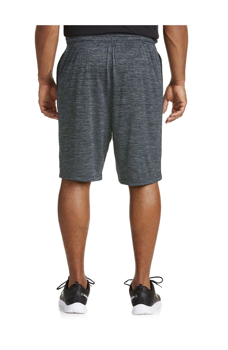 Reebok Performance Tech Heather Shorts, Alternate, color, Black Heather