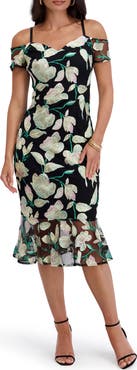 Siena Cold Shoulder Midi Dress
