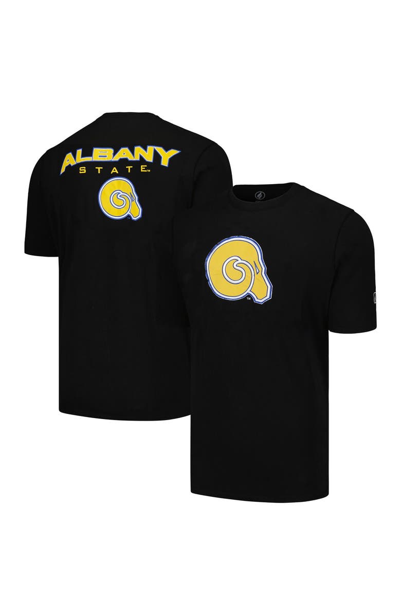 FISLL Men's FISLL Black Albany State Golden Rams Applique T-Shirt, Alternate, color, Black