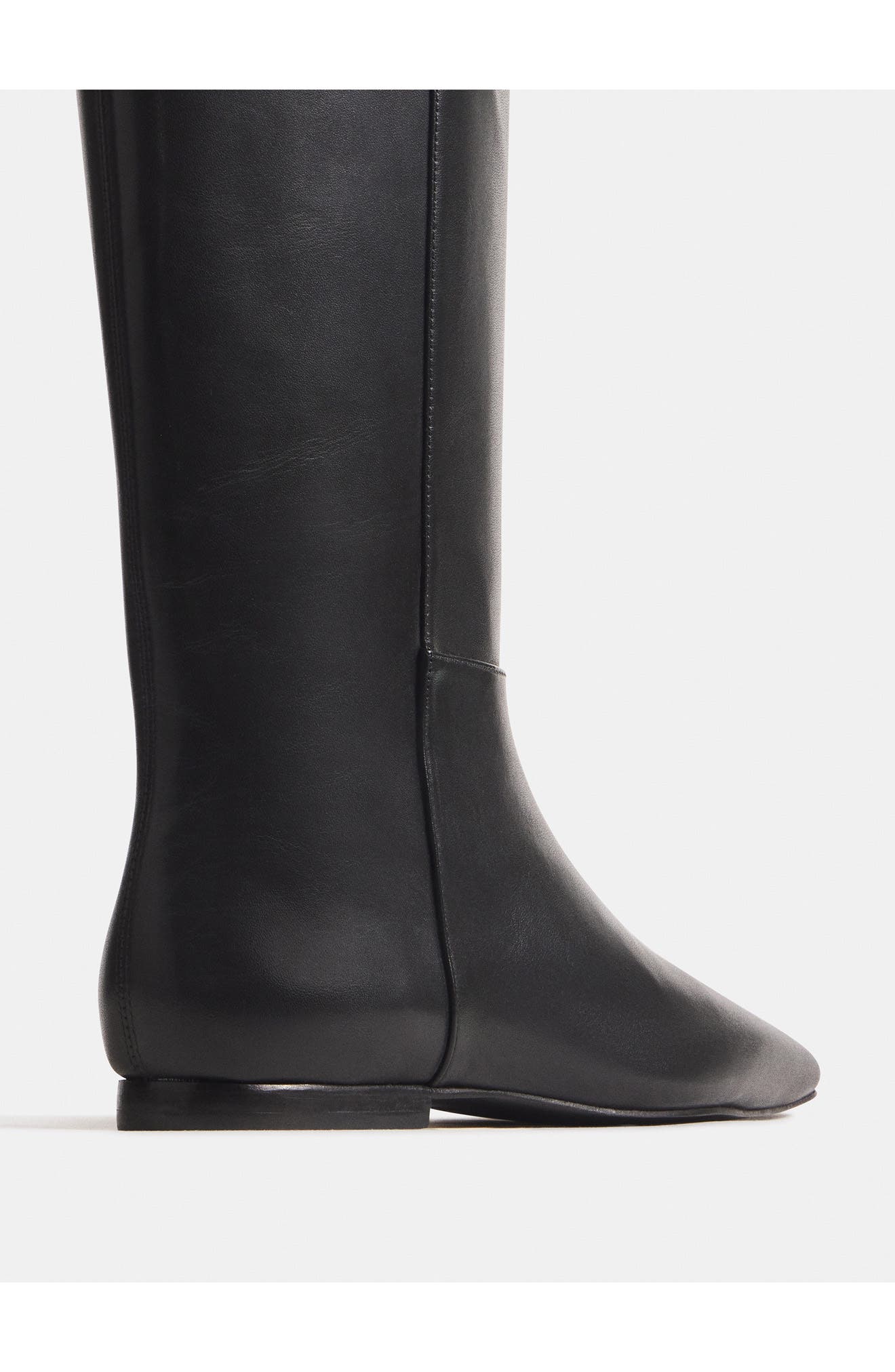 Remy Leather Knee High Boot, Alternate, color, BLACK LEATHER