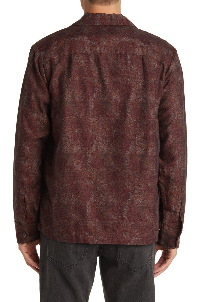 Daniel 5177 Long Sleeve Jacquard Button-Up Shirt, Alternate, color, WINE CHECK