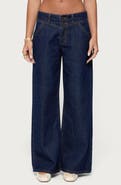 EDIKTED Meredith Low Rise Wide Leg Jeans