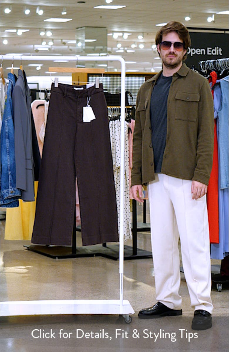 Seamed High Waist Wide Leg Jeans, sales video thumbnail