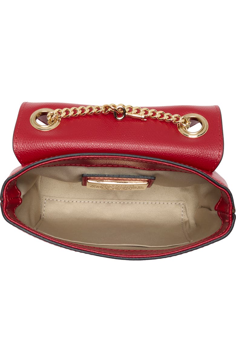 VALENTINO BY MARIO VALENTINO Lola Bonbonniere Leather Crossbody Bag, Alternate, color, Red