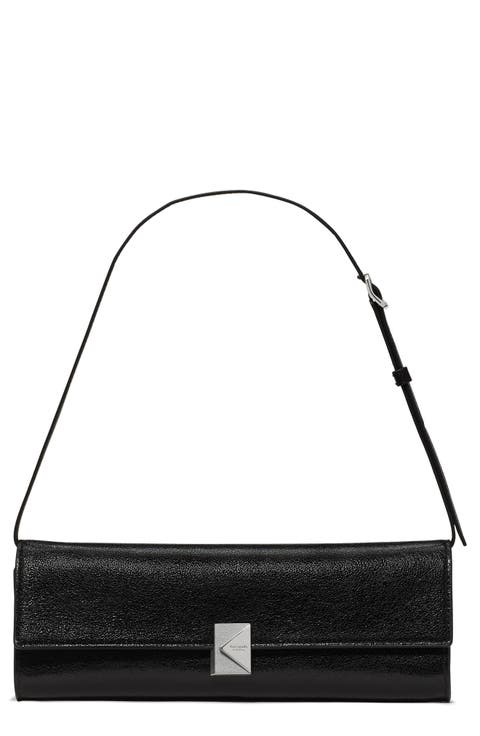 mini deco soft glazed leather shoulder bag