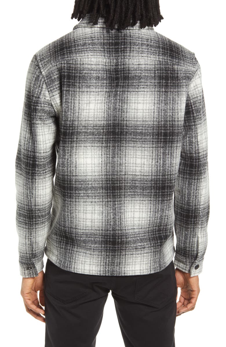 AllSaints Chalkhill Plaid Flannel Shirt Jacket, Alternate, color,
