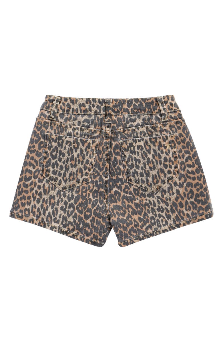 Tractr Kids' Leopard Print Skort, Alternate, color, Leopard