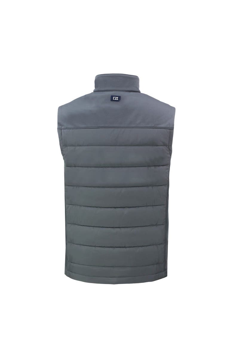 Cutter & Buck Men's Cutter & Buck Gray Houston Astros Evoke Hybrid Eco Softshell Recycled Full-Zip Vest, Alternate, color, 