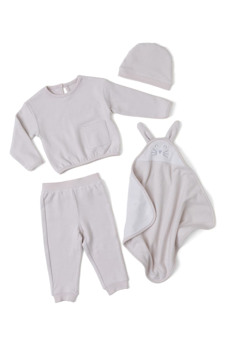 Barefoot Dreams<sup>®</sup> Brushed Fleece 4-Piece Set, Main, color, Bisque