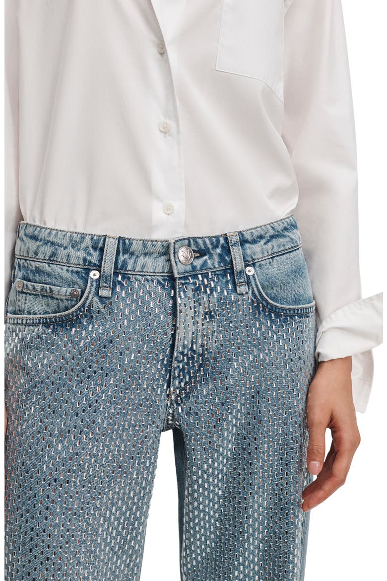 Cam Jewel High Waist Full Length Straight Leg Jeans, Alternate, color, DEKAL JEWEL
