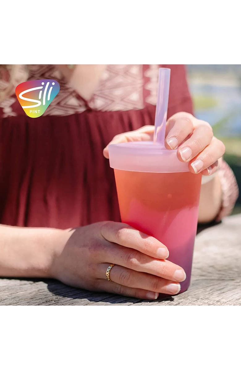 Silipint Silicone 22Oz Straw Tumbler, Alternate, color, Multicolored