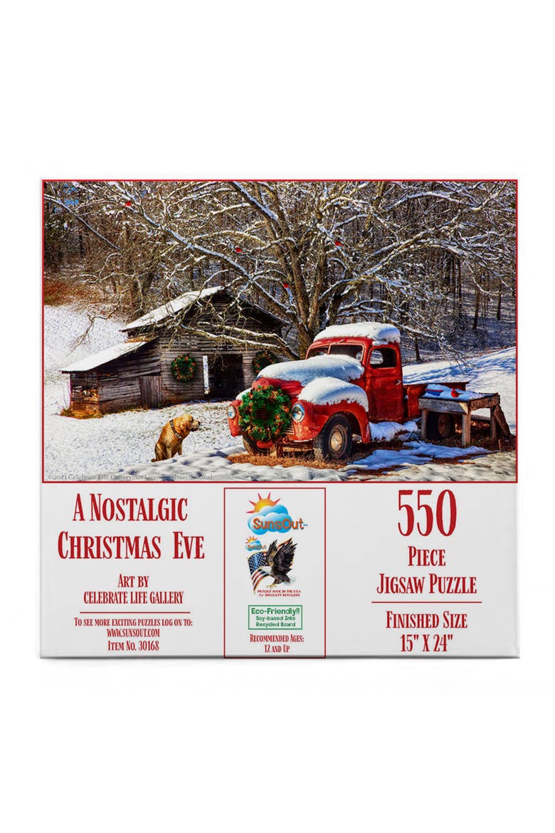 A Nostalgic Christmas Eve 550 piece Jigsaw Puzzle for Adults, Alternate, color, Multicolor