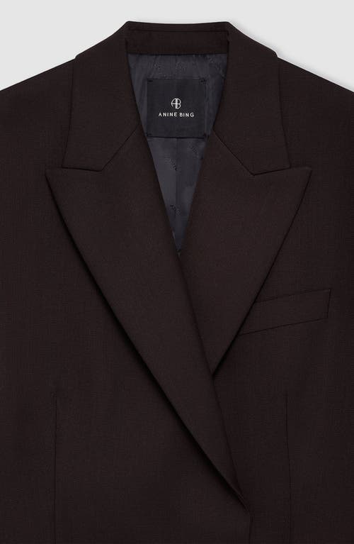 Anine Bing Aretha Blazer In Brown