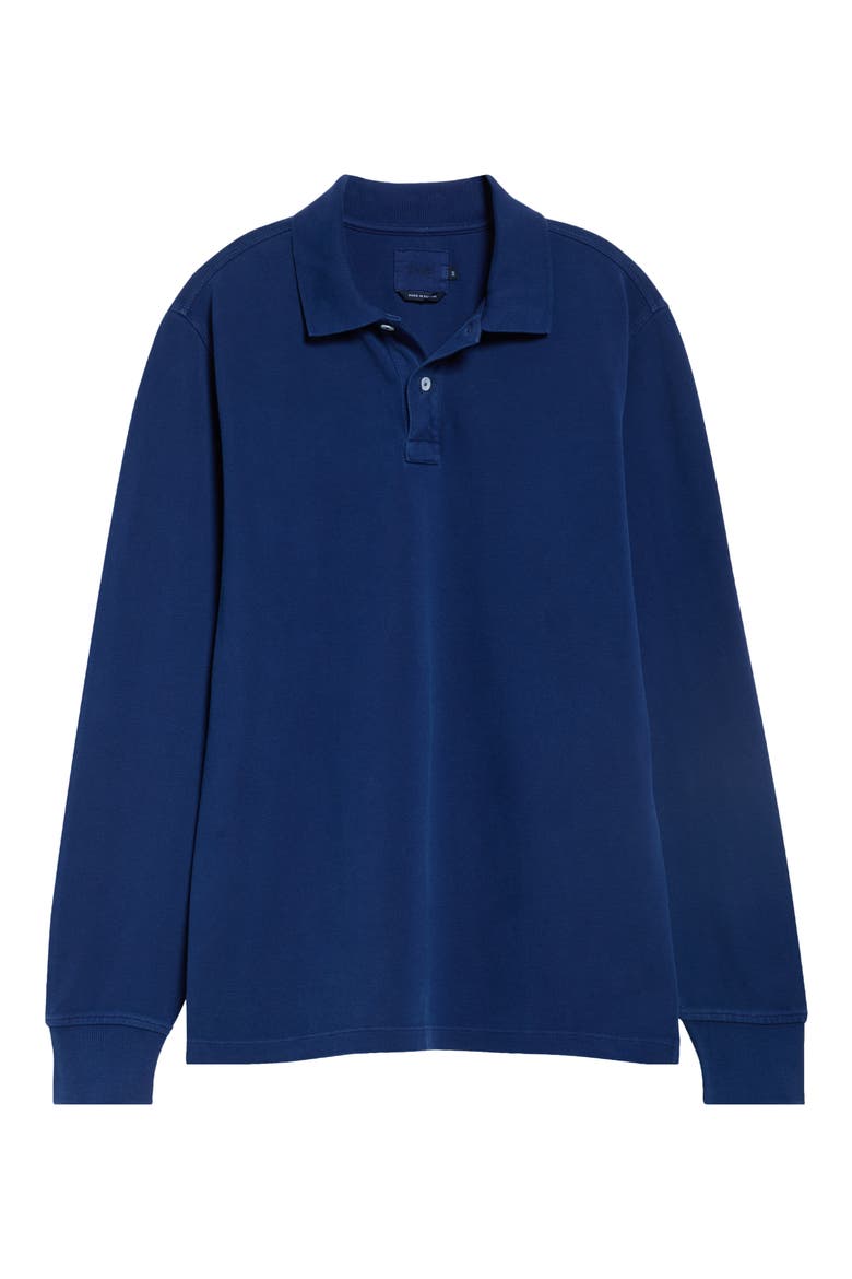 Cotton Piqué Polo, Alternate, color, INDIGO 250