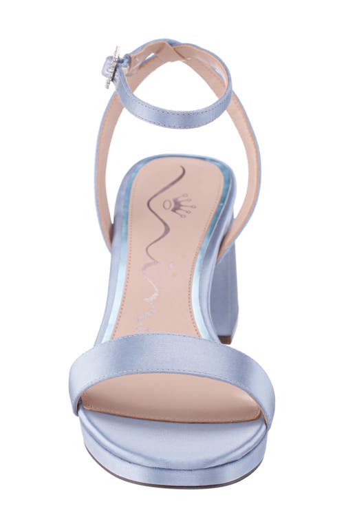 Nina Bergen Ankle Strap Sandal In Icy Blue