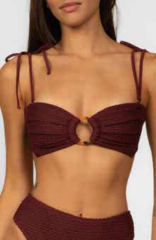 Tori Ties Bandeau Bikini Top