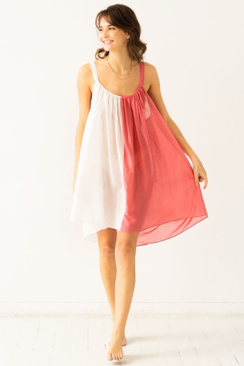 Salua Sheer Tie Strap Babydoll In Multi