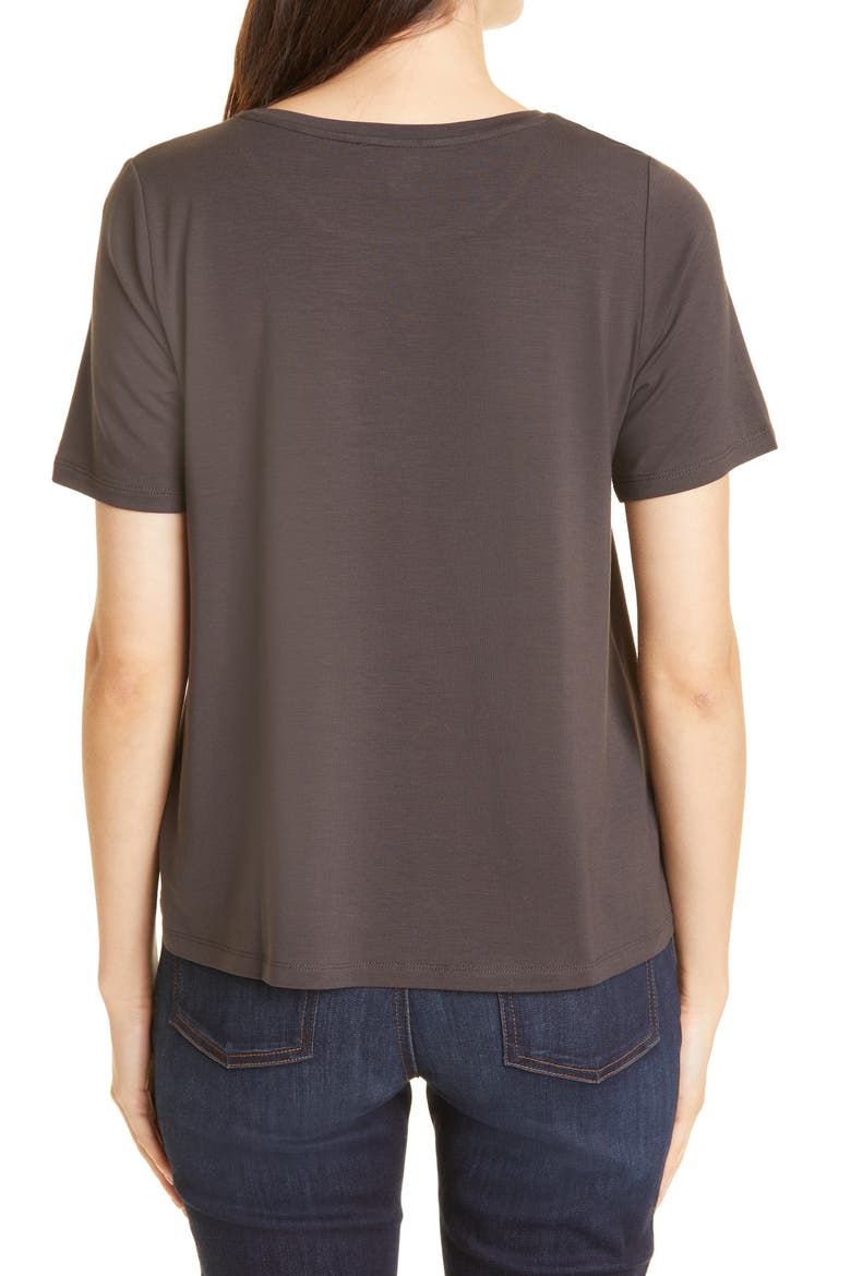 Crewneck T-Shirt, Alternate, color, ESPRESSO