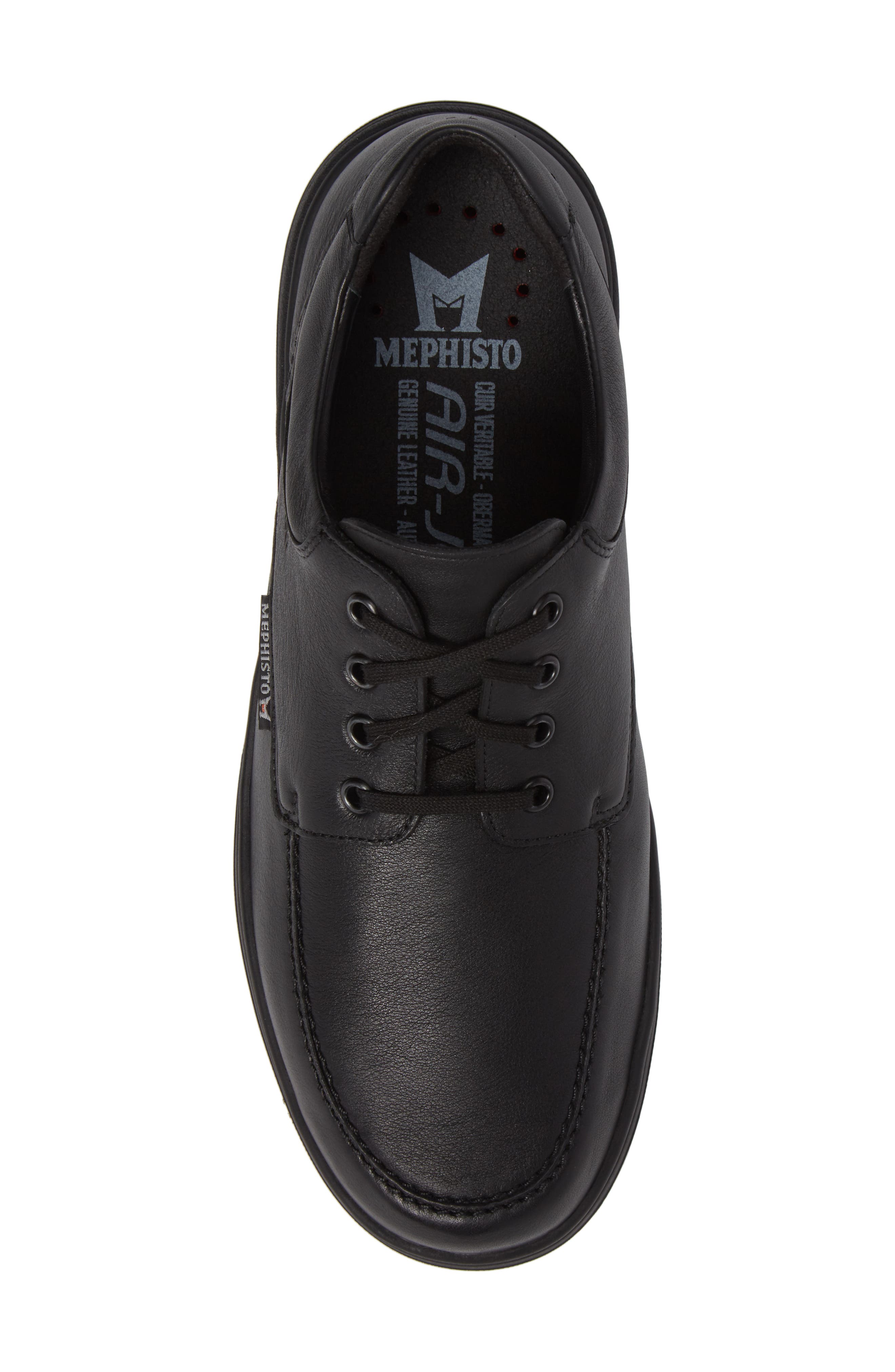Mephisto Douk HydroProtect Waterproof Moc Toe Derby, Alternate, color, Black Calfskin