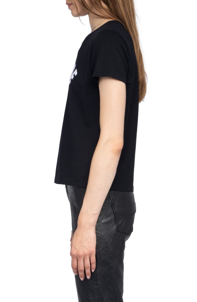 Zadig & Voltaire Alys Voltaire Paris Cotton Graphic T-Shirt, Alternate, color, Black