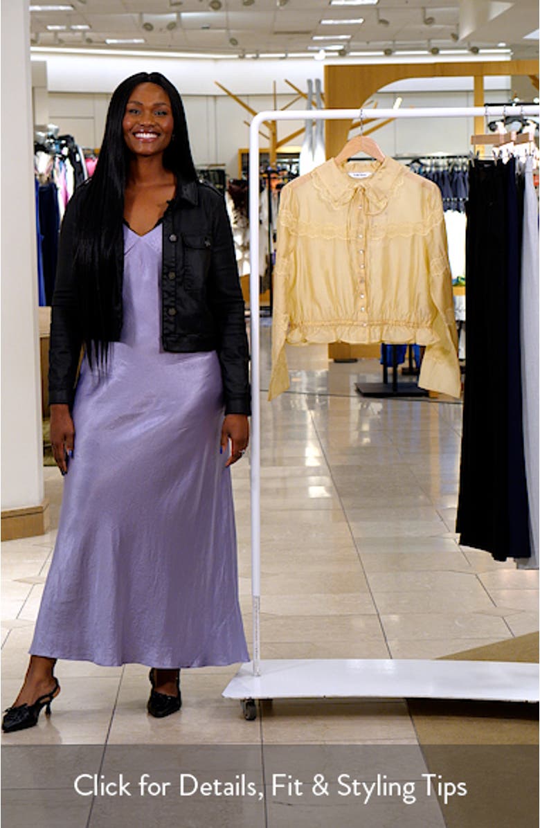 Lace Trim Button-Up Shirt, sales video thumbnail