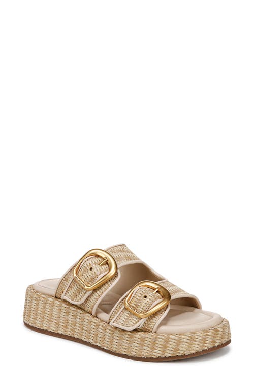 Sam Edelman Nerissa Two-strap Platform Sandal In Dark Natural