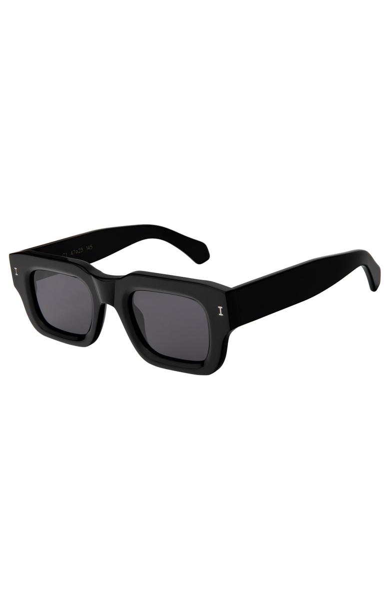 Illesteva Lewis Sunglasses, Alternate, color, Black / Grey