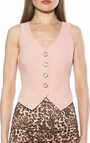 Alexia Admor Liliana Button Front Vest