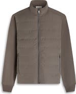 Bugatchi Soft Touch Quilted Zip-Up Bomber Jacket