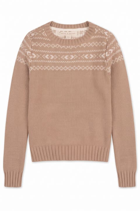 Kids' Organic Cotton Crewneck Sweater