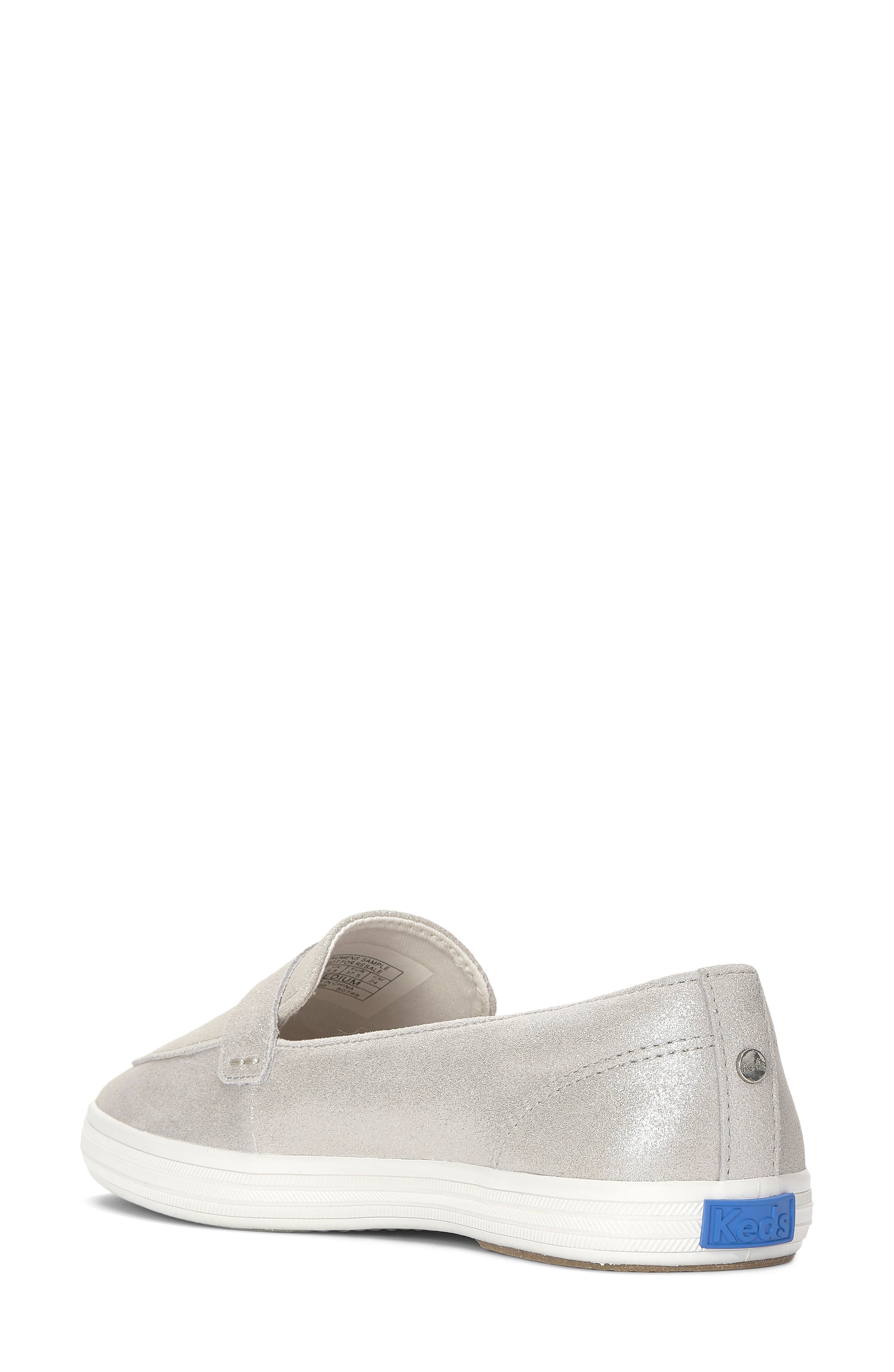 Loafer, Alternate, color, PALE SILVER