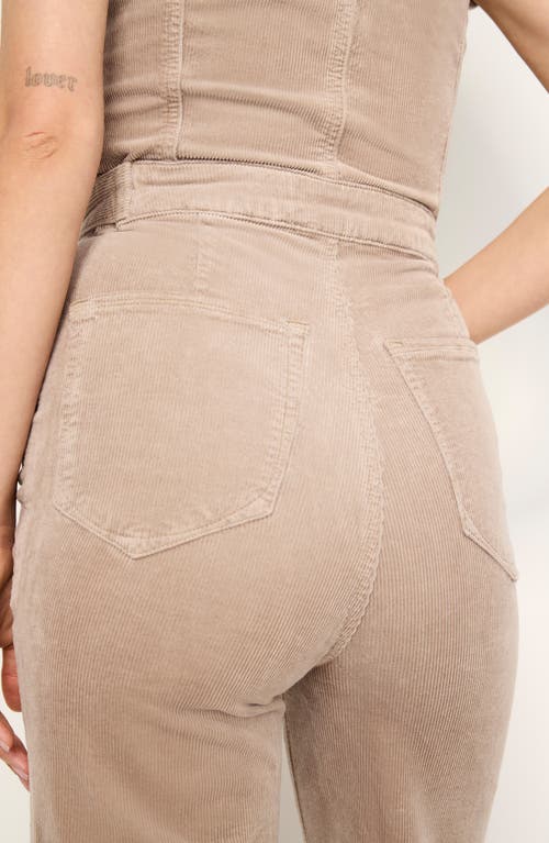 GOOD AMERICAN GOOD AMERICAN FIT FOR SUCCESS CORDUROY PALAZZO JUMPSUIT